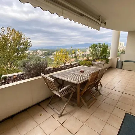 C061-quiet With Terrace & Pool - Appartement Cannes